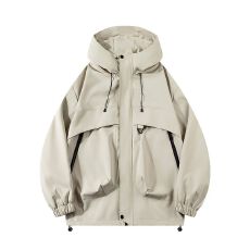 春秋男士冲锋衣工装夹克外套秋季新潮流百搭休闲帅气ins潮牌衣服