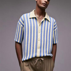 批发2026夏季跨境亚马逊3D休闲宽松舒适亲肤柔软时尚钩编针织短款毛衣