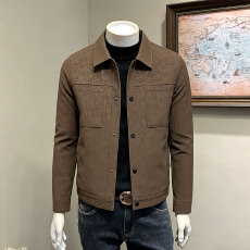 批发2026春季跨境亚马逊3D时尚<b class='q'>休闲</b><b class='q'>夹克</b>翻领外套男士防风<b class='q'>夹克</b>衫男装