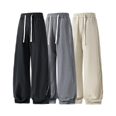 批发재고있음春季<b class='q'>新款</b>舒适百搭休闲裤男工装裤春秋款宽松直筒休闲裤