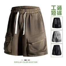 批发재고있음重磅夏季<b class='q'>新款</b>男士工装短裤美式五分裤宽松青少时尚休闲