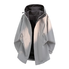 批发재고있음春秋季夹克外套中长款男士学生时尚港风冲锋衣夹克青年