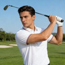 批发2026夏季新款210克四面弹精仿棉撞色翻领男士POLO衫百搭T恤短袖