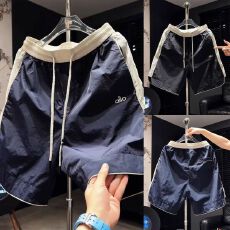 批发男士宽松时尚工装裤日系纯色速干休闲五分裤夏季新款百搭短裤