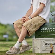 재고있음户外美式复古工装多袋男短裤纯棉五分夏季休闲登山日系