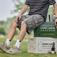 批发재고있음户外美式复古工装多袋男短裤纯棉五分夏季休闲登山日系