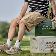 批发재고있음户外美式复古工装多袋男短裤户外多袋速干男短裤