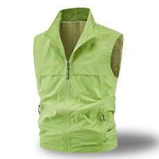 外贸马甲男春夏户外马夹四季外穿无袖背心坎肩外套钓鱼马夹外套