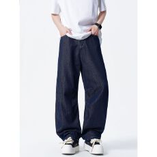 批发재고있음夏天丝洗轻薄垂感弯刀<b class='q'>牛仔裤</b>潮流休闲百搭长裤<b class='q'>牛仔裤</b>男女