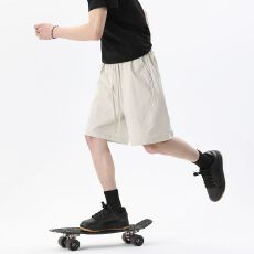 批发재고있음速干短裤夏季2026新款潮牌五分裤子直筒薄款外穿休闲中裤