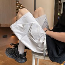 批发재고있음短裤男士夏季薄款工装五分裤男款冰丝速干休闲中<b class='q'>裤子</b>