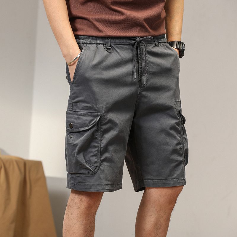 항구 바람 남성 캐주얼 바지 조수 브랜드 루즈핏 다용도 잘 생긴 중성 바람 운동 반바지 학원 스타일 학생 청소년