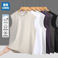 批发纯色背心大码男士无袖衫 短袖 罗马棉无袖<b class='q'>T</b><b class='q'>恤</b>