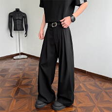 批发美式<b class='q'>潮</b>牌西裤男春季爆款垂感宽松休闲西装高级感直筒裤