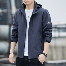 批发<b class='q'>新款</b>户外冲锋衣外套男秋季立领薄款休闲<b class='q'>夹克</b>男士运动上衣男装