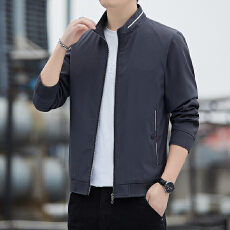 新款夹克男2026春季新款休闲立领上衣春秋装外套春秋款衣服茄克衫