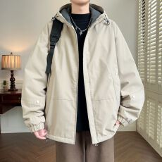批发工装夹克外套加绒冬季百搭休闲帅气ins<b class='q'>潮牌</b>衣服男女夹克中长款