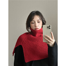 批发围巾女冬季新款时尚外搭套头围脖女纯色韩系百搭脖套毛针织披肩