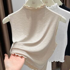 批发轻薄软糯针织毛衣内搭假领子百搭高档女叠穿背心半高领打底衫秋<b class='q'>冬</b>