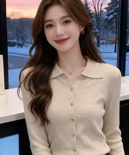 흔들어서 톤 주간 고양이 품질 POLO 칼라 인사이드 가져 가라. 니트 스웨터 스웨터 이른 봄 고급 센스 Chic 고유 한 맨위