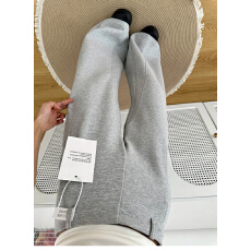 批发韩国chic加绒加厚微喇<b class='q'>运动</b>休闲裤女秋冬新款宽松<b class='q'>显瘦</b>阔腿裤子卫裤