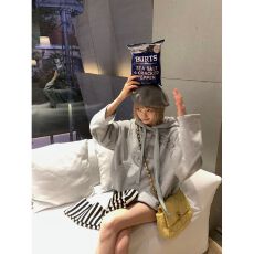 批发<b class='q'>韩国</b>chic加绒连帽磨毛<b class='q'>卫衣</b>外套女冬季美式复古宽松慵懒风长袖上衣