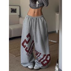 批发韩国chic新款美式运动裤新视觉<b class='q'>秋</b>冬宽松阔腿裤卫裤jazz爵士舞裤子