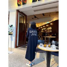 批发韩国<b class='q'>东大门</b>夏季新款字母做旧慵懒松弛感圆领藏青色短袖T恤<b class='q'>连衣裙</b>