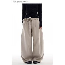 批发<b class='q'>韩国</b>chic打褶高级感垂感西裤男女潮牌宽松<b class='q'>情侣</b><b class='q'>阔</b>腿百搭休闲长裤