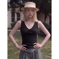 批发韩国chic吊带背心女夏季新款外穿打底辣妹上衣显瘦弹力无袖小衫潮