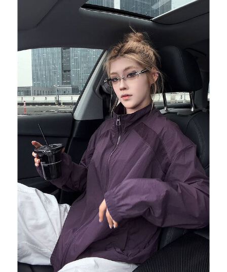 한국 스타일 아메리칸 메쉬 패치워크 스탠드 칼라 자외선 차단 의류 남녀 여름 얇고 가벼운 속도 건조한 운동 캐주얼 사이클링 외투