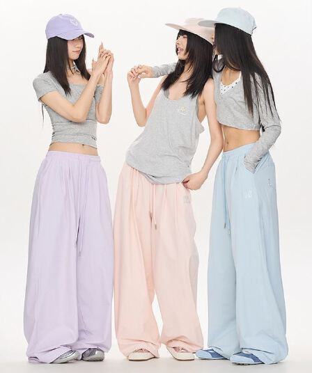 한국 chic 아메리칸 레트로 스트리트 댄스 조수 브랜드 속도 건조한 긴 바지 웃음 하 춤추기 긴 바지 재즈 핫걸 운동 바지 트렌디