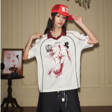 批发韩国chic原版球衣美式潮流球服POLO衫翻领短袖<b class='q'>T</b><b class='q'>恤</b>夏季新款男女潮