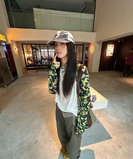 카모플라주 마이크로 ~을 통해 라운드 넥 삽입 어깨 긴팔 자외선 차단 블라우스 티셔츠 여성 여름 루즈핏 느긋한 바람 통기성 다용도 맨위