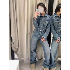 批发工装女款春秋季美式牛仔复古炸街高级感英伦风洋气高腰休闲<b class='q'>连体裤</b>