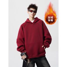 批发【官图】美式潮牌反光条拼接重磅连帽<b class='q'>卫衣</b><b class='q'>男</b>情侣宽松套头帽衫