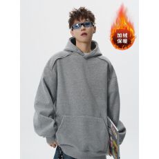 批发【官图 爆款】重磅拉链拼接连帽<b class='q'>卫衣</b><b class='q'>男</b>痞帅运动帽衫休闲<b class='q'>外套</b>