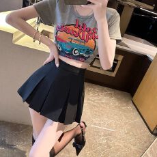 批发好质量+安全裤+拉链 小众百褶裙JK制服裙子<b class='q'>半身裙</b>春夏季<b class='q'>短裙</b>秋冬