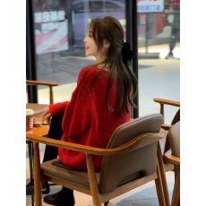 批发新款冬季慵懒风宽松遮臀圣诞节<b class='q'>中长款</b><b class='q'>孕妇</b><b class='q'>针织毛衣</b>