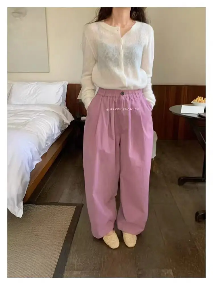 모헤어 라운드넥 크롭 가디건 상세 이미지 8