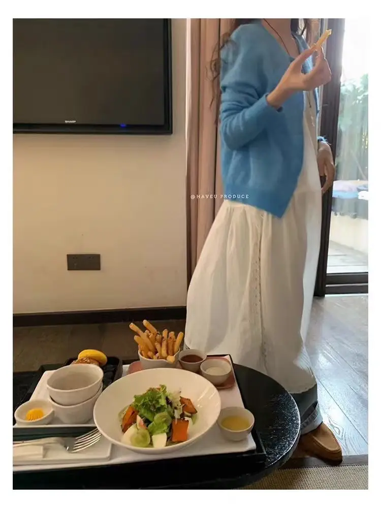 모헤어 라운드넥 크롭 가디건 상세 이미지 15