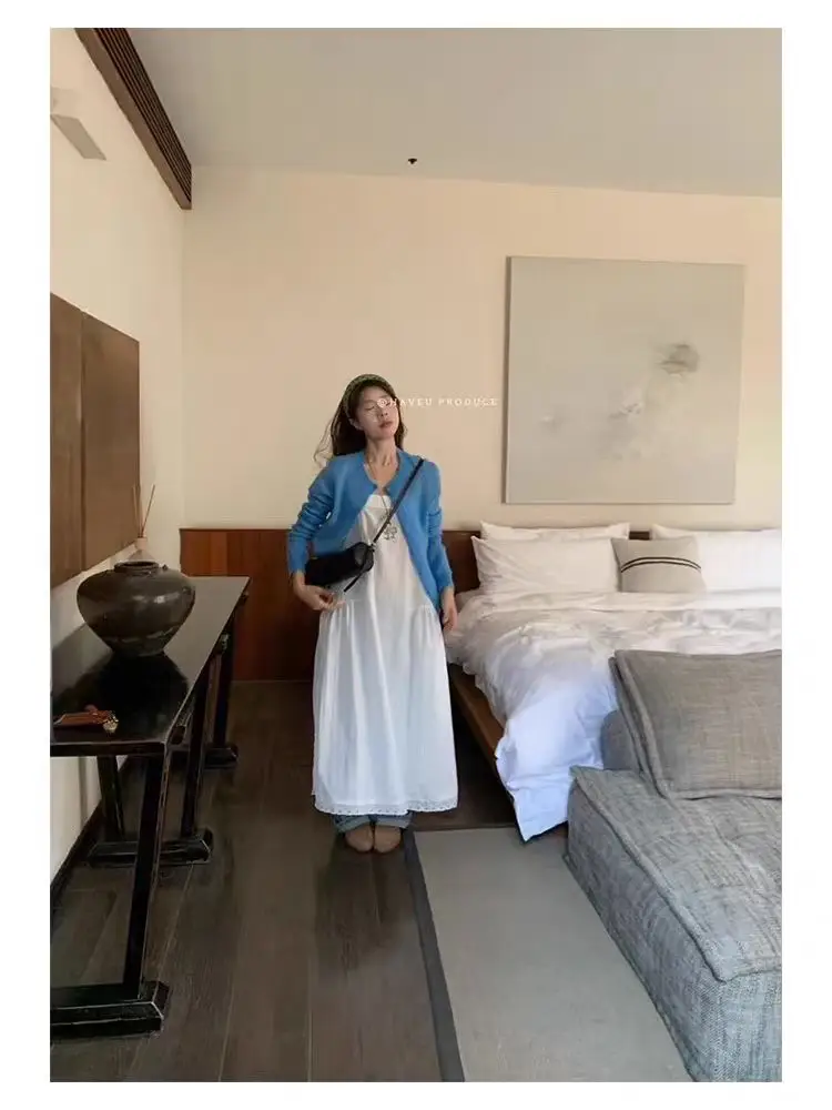 모헤어 라운드넥 크롭 가디건 상세 이미지 18