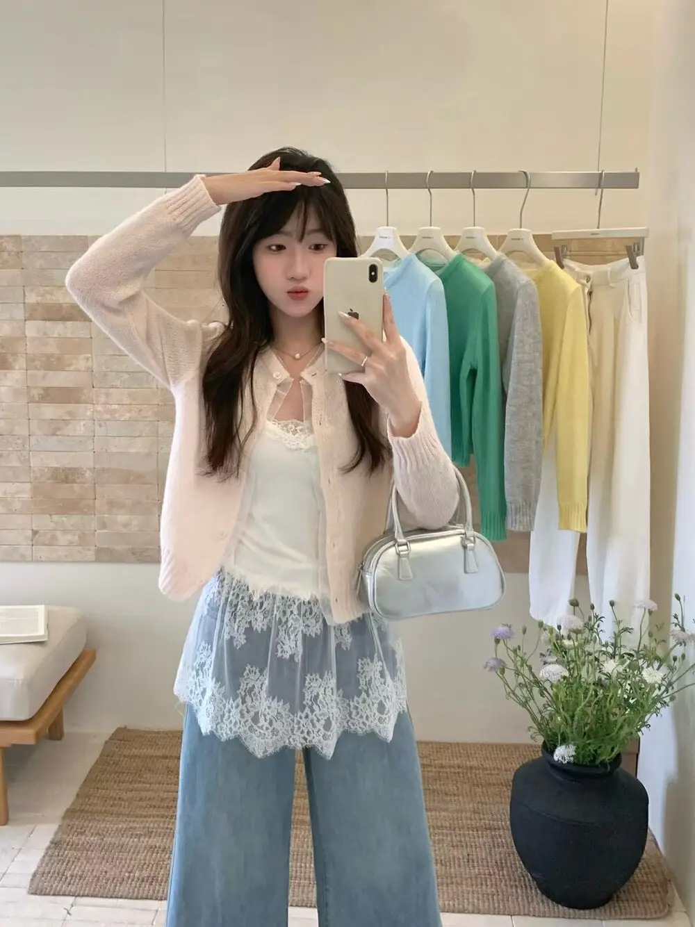 러블리 시스레이 니트 가디건 상세 이미지 4
