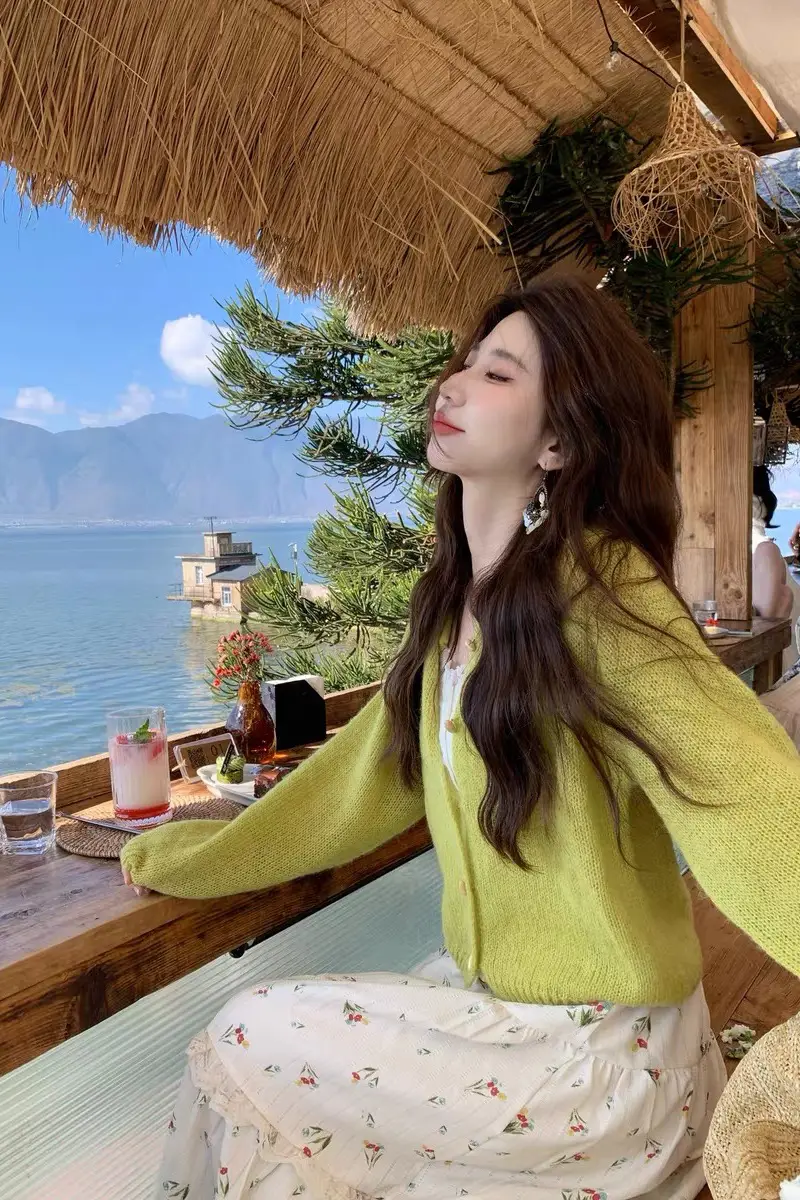 루즈핏 니트 가디건 상세 이미지 1