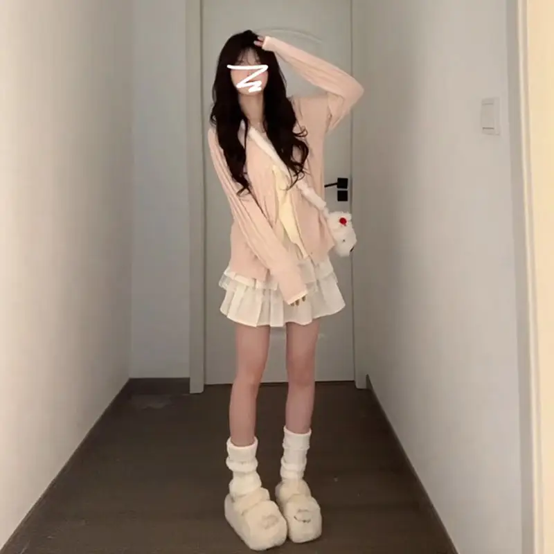 한국인기 레이어드 니트 가디건 상세 이미지 2