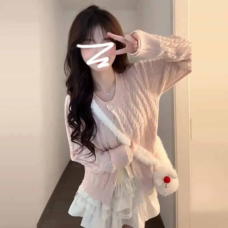 한국인기 레이어드 니트 가디건