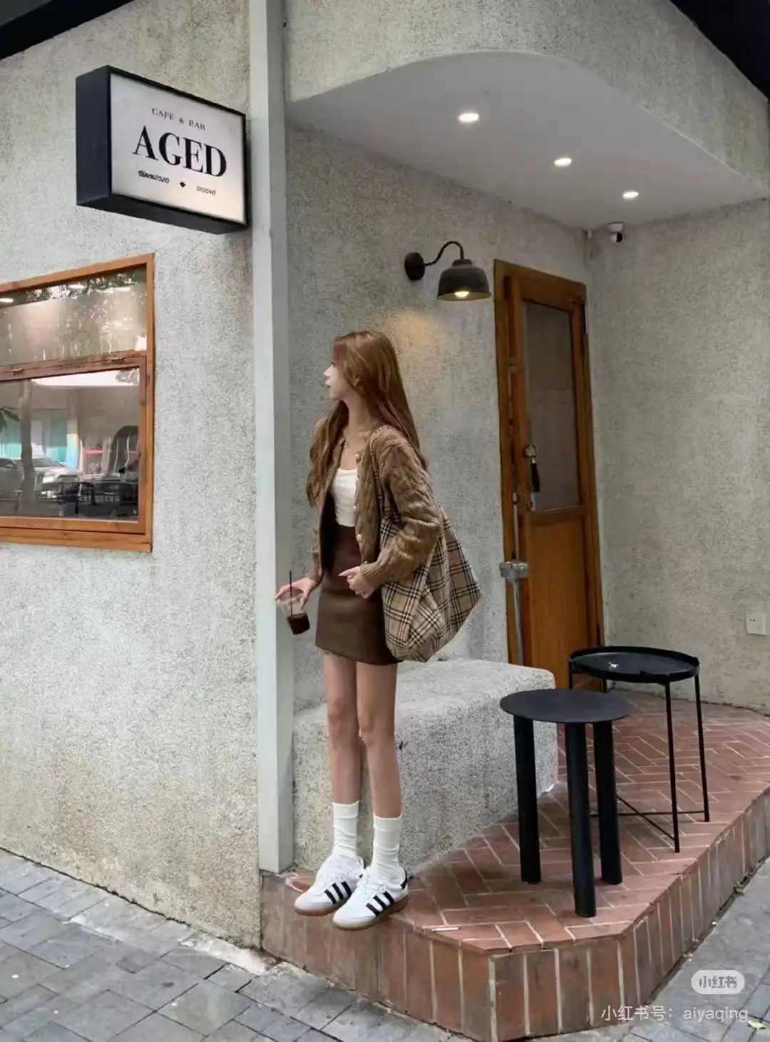 빈티지 루즈 긴소매 니트 아우터 상세 이미지 4