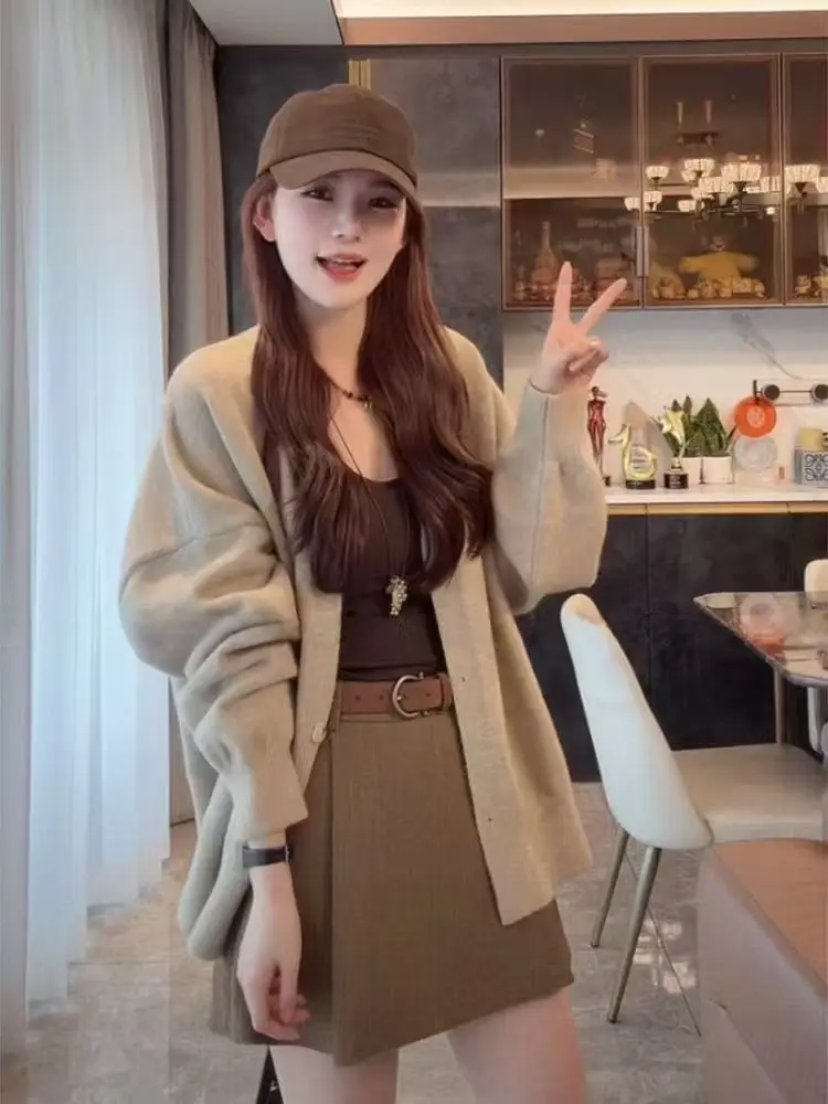 루즈핏 니트 카디건 상세 이미지 2