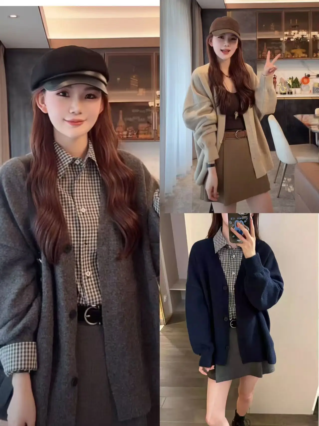루즈핏 니트 카디건 상세 이미지 6