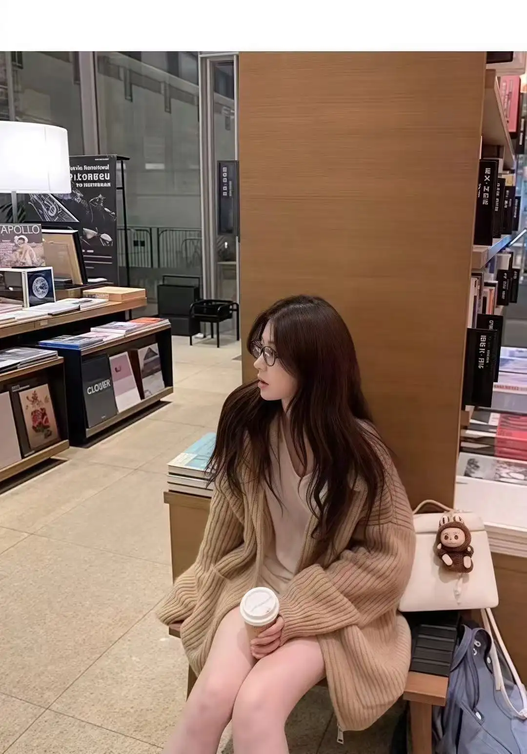 폴드 칼라 지퍼 니트 아우터